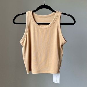 New, sleeveless crop top, size L